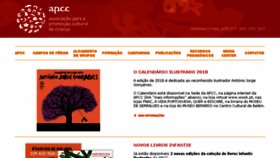 What Apcc.org.pt website looked like in 2018 (6 years ago)