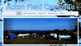 What Actonfieldcampsite.co.uk website looked like in 2018 (6 years ago)