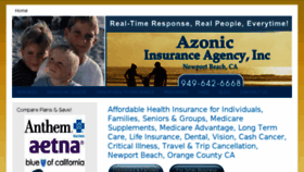 What Azonicinsurance.com website looked like in 2018 (6 years ago)
