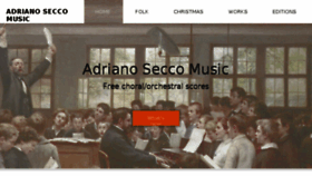 What Adrianoseccomusic.it website looked like in 2018 (6 years ago)