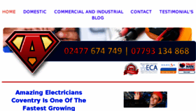 What Amazingelectricians.co.uk website looked like in 2018 (6 years ago)