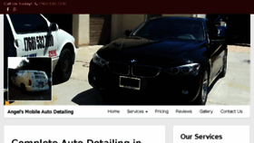 What Angelsmobileautodetailing.com website looked like in 2018 (6 years ago)