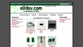 What Alldav.com website looked like in 2018 (6 years ago)