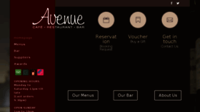 What Avenuecafe.ie website looked like in 2018 (6 years ago)