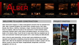 What Alderconstruction.com website looked like in 2018 (6 years ago)