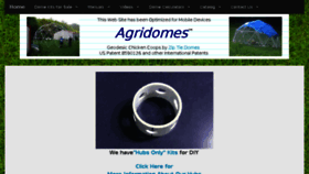 What Agridomes.com website looked like in 2018 (6 years ago)