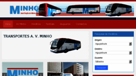 What Avminho.pt website looked like in 2018 (6 years ago)