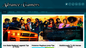 What Advance-gamers.com website looked like in 2018 (6 years ago)