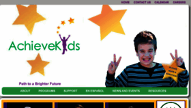 What Achievekids.org website looked like in 2018 (6 years ago)