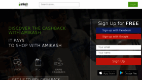 What Amikash.fr website looked like in 2018 (6 years ago)