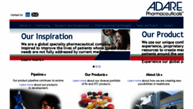 What Adarepharma.com website looked like in 2018 (6 years ago)