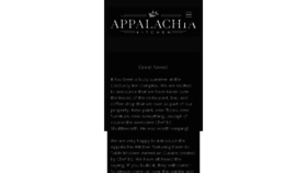 What Appalachiakitchen.com website looked like in 2018 (6 years ago)
