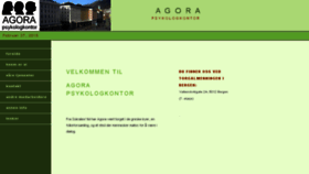 What Agorapsykologkontor.no website looked like in 2018 (6 years ago)