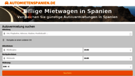 What Automietenspanien.de website looked like in 2018 (6 years ago)