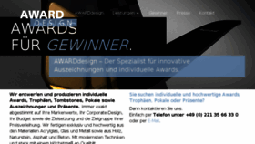 What Awarddesign.de website looked like in 2018 (6 years ago)