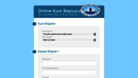 What Afyonkursbasvuru.com website looked like in 2018 (6 years ago)