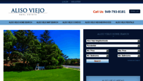 What Alisoviejorealestate.com website looked like in 2018 (6 years ago)