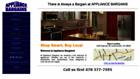 What Appliancebargains.net website looked like in 2018 (6 years ago)