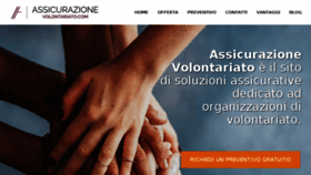 What Assicurazionevolontariato.com website looked like in 2018 (6 years ago)