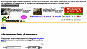 What Annonsera.se website looked like in 2018 (6 years ago)