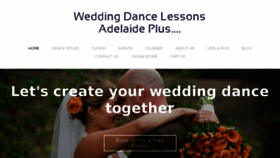 What Adelaideweddingdanceplus.com.au website looked like in 2018 (6 years ago)