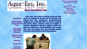 What Aqua-eez.com website looked like in 2018 (6 years ago)