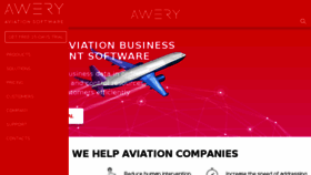 What Awery.aero website looked like in 2018 (6 years ago)