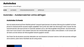 What Autokennzeichen.halterauskunft.ch website looked like in 2018 (6 years ago)