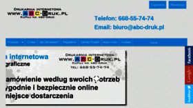 What Abc-druk.pl website looked like in 2018 (6 years ago)