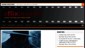 What Aflixionado.com website looked like in 2018 (6 years ago)