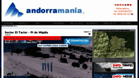 What Andorramania.com website looked like in 2018 (6 years ago)