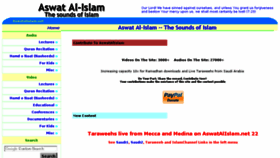 What Aswatalislam.net website looked like in 2018 (6 years ago)