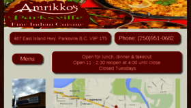 What Amrikkos.ca website looked like in 2018 (6 years ago)