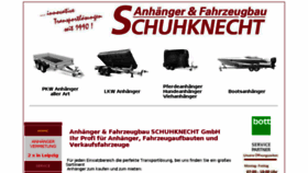What Anhaenger-schuhknecht.de website looked like in 2018 (7 years ago)