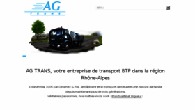 What Ag-transport-btp.fr website looked like in 2018 (8 years ago)