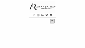What Amandarayphoto.com website looked like in 2018 (6 years ago)
