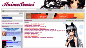 What Anime-sensei.net website looked like in 2018 (6 years ago)