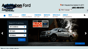 What Autonationfordsanford.com website looked like in 2018 (6 years ago)