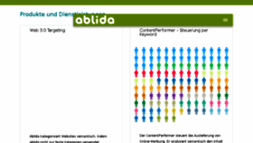 What Ablida.de website looked like in 2018 (6 years ago)