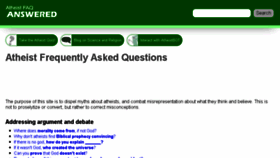 What Atheist-faq.com website looked like in 2018 (6 years ago)