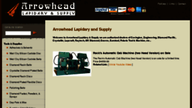 What Arrowheadlapidarysupply.com website looked like in 2018 (6 years ago)