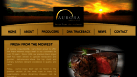 What Aurorabeef.com website looked like in 2018 (6 years ago)