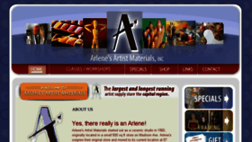 What Arlenesartist.com website looked like in 2018 (6 years ago)