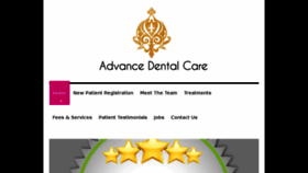 What Advance-dental-care.co.uk website looked like in 2018 (6 years ago)