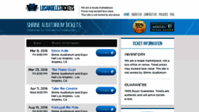 What Auditoriumlosangeles.com website looked like in 2018 (6 years ago)