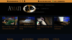 What Amati.mx website looked like in 2018 (6 years ago)