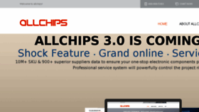 What Allchips.ai website looked like in 2018 (6 years ago)