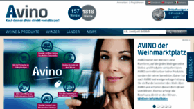 What Avino.at website looked like in 2018 (6 years ago)