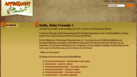 What Affenzucht.de website looked like in 2018 (7 years ago)