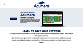 What Acumera.com website looked like in 2018 (6 years ago)